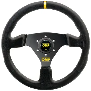 Product image of OMP 330mm Targa Steering Wheel - Black Suede