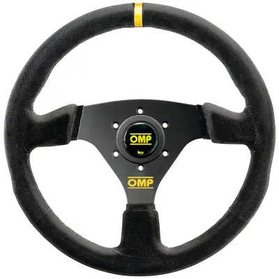 Product image of OMP 330mm Targa Steering Wheel - Black Suede