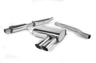 Product image of Milltek Exhausts Catback System Polished Tips Twin 90mm GT90 - Resonated MINI F56 Non-GPF Cooper