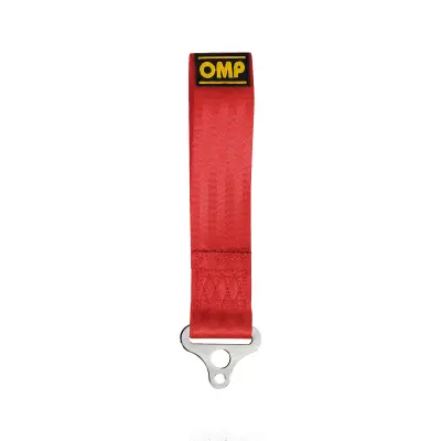 Product image of OMP 2" Red Tow Strap Hook / Door Pull Strap FIA Approved