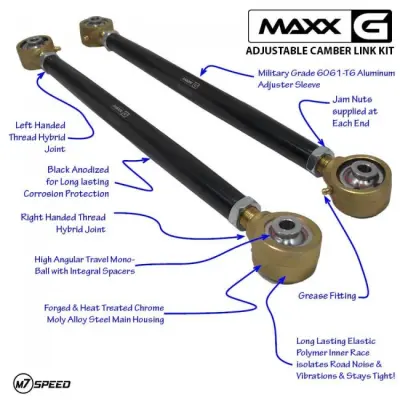Product image of M7 MAXX-G Adjustable Rear Control Arms MINI Cooper R53 R56 R60