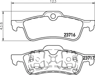Product image of Mintex R53 Rear Brake Pads - MDB2163