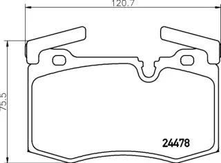 Product image of Mintex R56 JCW Brembo / Budweg Front Brake Pads - MDB2982