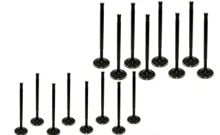 Product image of Supertech R53 Triple Groove +2.3mm Exhaust and +1.8mm Inlet Valves Black Nitride