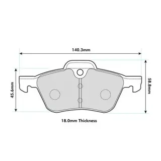 Product image of PBS ProTrack ProRace Front Brake Pads R50 R52 R53 8138