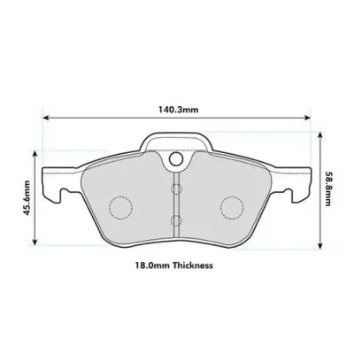 Product image of PBS ProTrack ProRace Front Brake Pads R50 R52 R53 8138