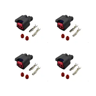 Product image of Bosch Injector Adaptors Cut & Crimp Plugs Connectors (Set of 4)