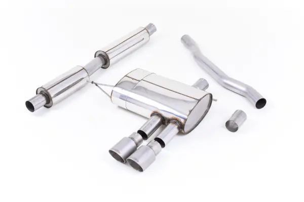 Product image of Milltek Exhausts Catback System Titanium Tips Twin 90mm GT90 - Resonated MINI F56 Non-GPF Cooper