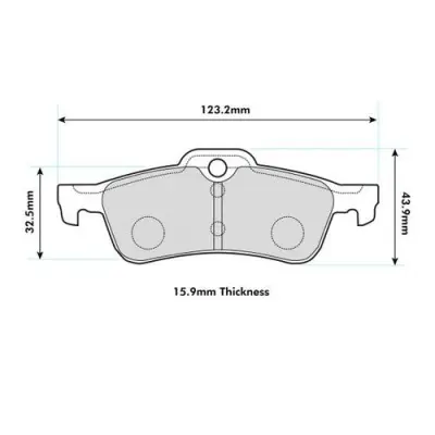 Product image of PBS ProTrack ProRace Rear Brake Pads R50 R52 R53 8139