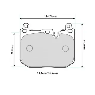 Product image of PBS ProTrack ProRace Front Brake Pads F54 F55 F56 F57 F60 8685