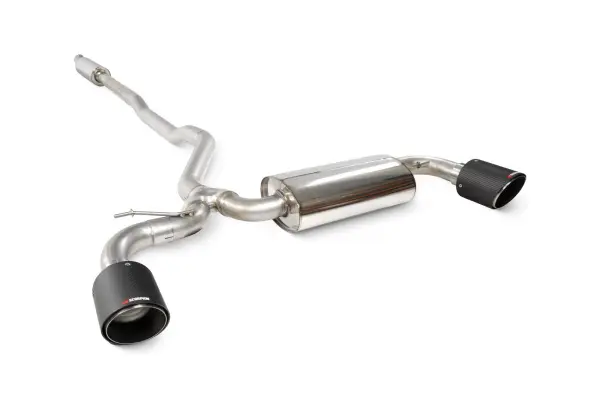 Product image of Scorpion Exhaust Resonated Cat Back System MINI Clubman F54 2015-18 - Carbon Fibre 114mm Ascari Trims