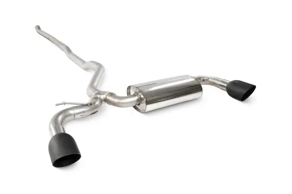 Product image of Scorpion Exhaust Non Resonated Cat Back System MINI Clubman F54 2015-18 - Ceramic Black 114mm Daytona Trims