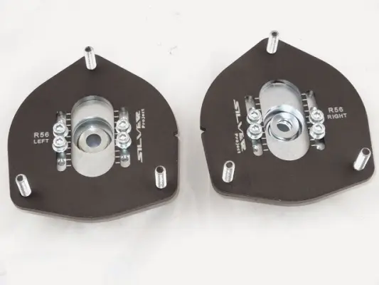Product image of Silver Project Adjustable Top Mount Camber Plates MINI R55-R61